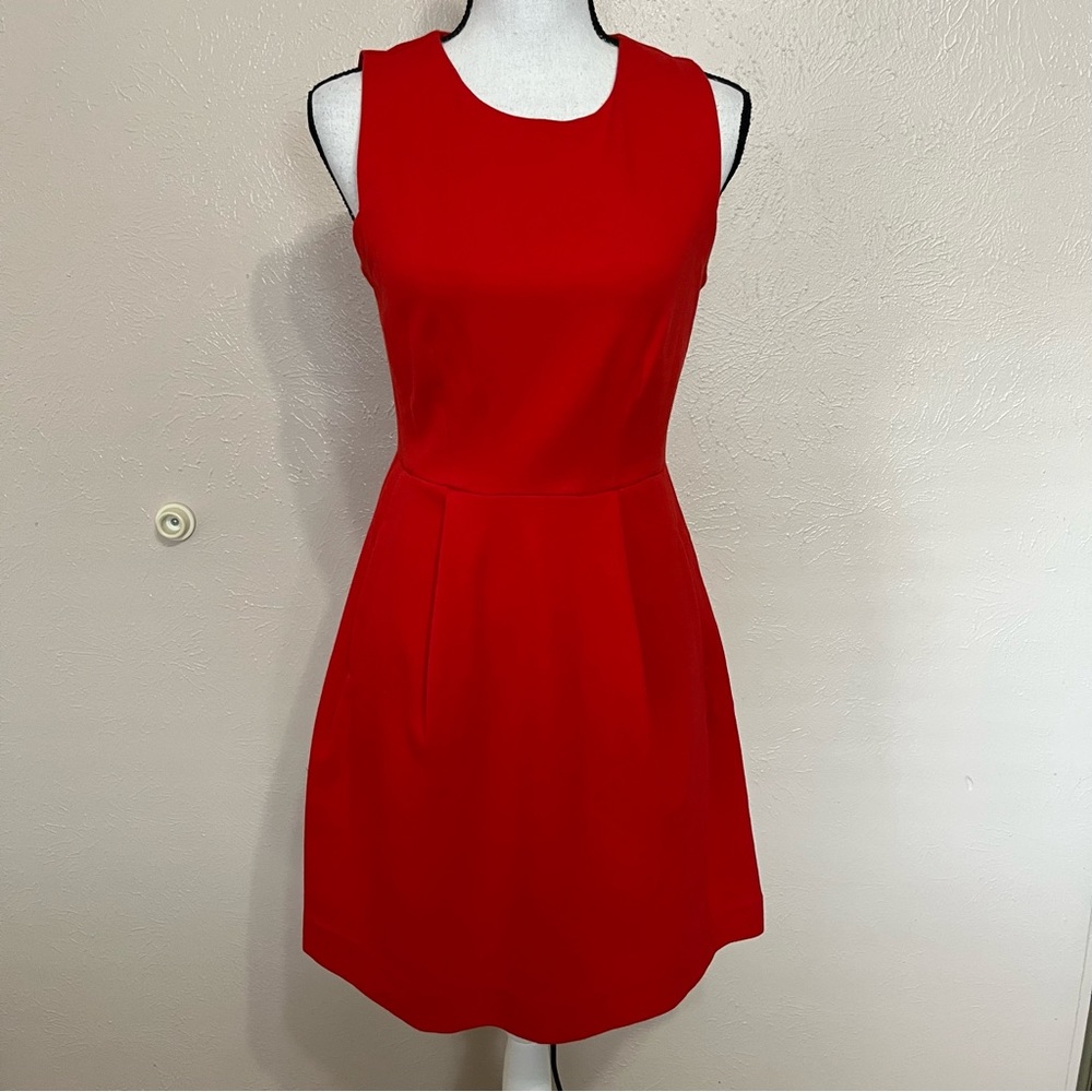 Madewell Red Sleeveless Fit & Flare Mini Dress Women’s Size 4